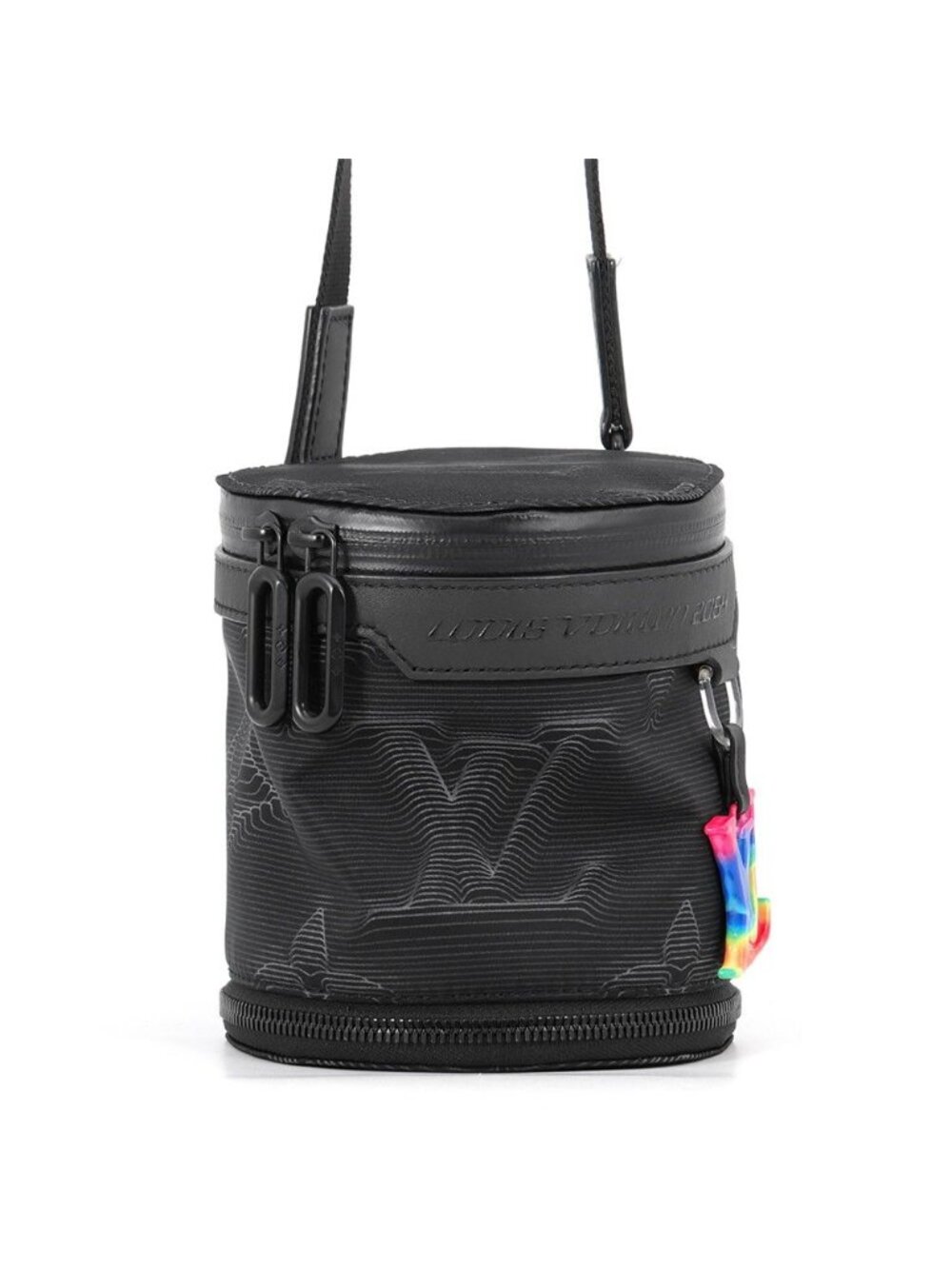 Louis Vuitton Shoulder Bag 3D Monogram Expansion Double Polochon 2-Way Black